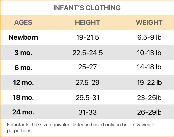 Size Guide  Nobody's Child