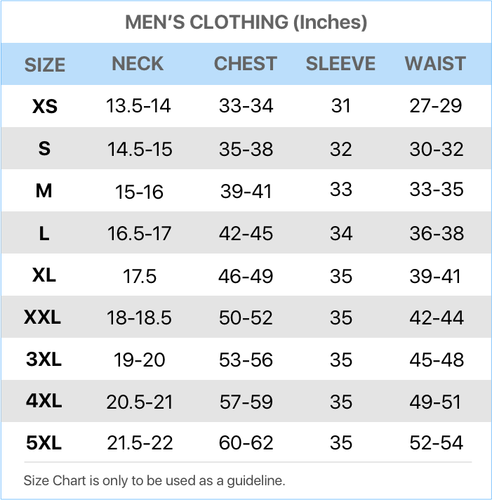 Men's size guide - Mercari: Your Marketplace